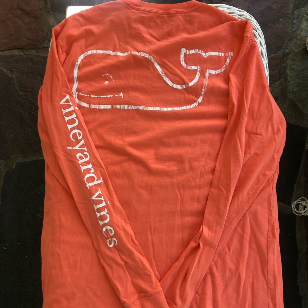 Vineyard Vines Men’s Orange Long Sleeve